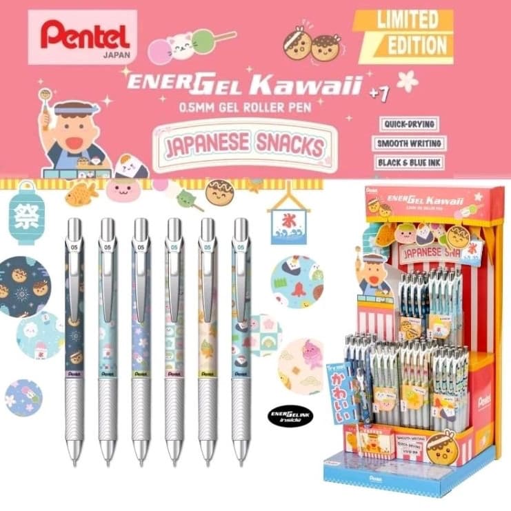 BioKids x Pentel Energel Limited Edition 0.5 mm. [Onomatopoeia, Sumikko, Kawaii, Snoopy, Japanese snacks, Yuzen, Rabbit] รูปที่ 5