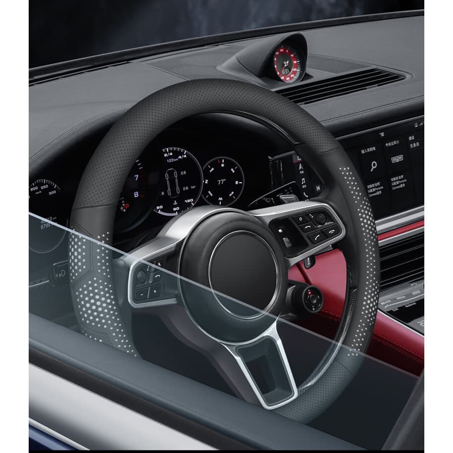 รถ Ultrathin พวงมาลัย,หนัง Ultra-Thin Anti Slip และดูดซับเหงื่อสําหรับ Honda City Civci Fit Jazz HRV BRV CRV WRV Brio Accord ตะกั่ว mobilio Mugen ประเภท RS รถ รูปที่ 5