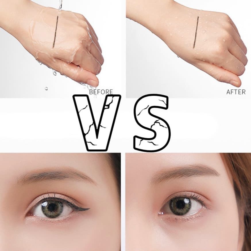 HIH-shop: อายไลเนอร์แบบปากกา มี 2 สี:สีดํา สีน้ำตาล กันน้ำ ติดทนนาน E950 กันน้ำเหงื่อแห้งเร็วอายไลเนอร์ติดทนนาน รูปที่ 9