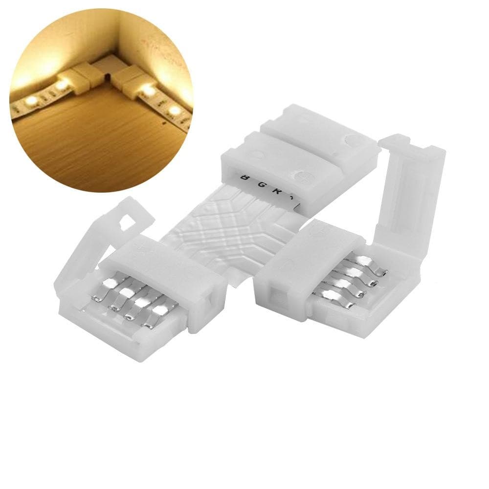 1 Pc 4Pin Led Strip Connector LT Cross Shape PCB มุมสําหรับ RGB 3528 5050 Clip-on Coupler Led Strip อุปกรณ์เสริม รูปที่ 9