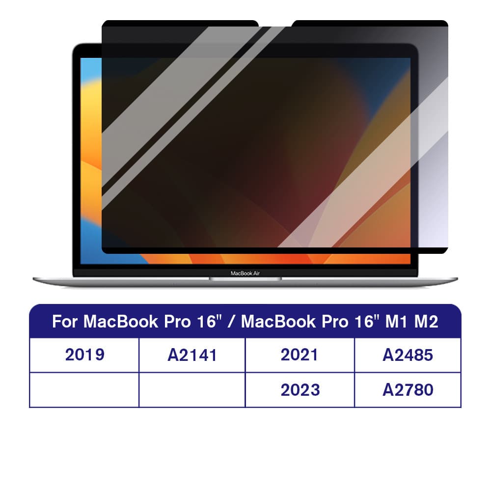 ฟิล์มป้องกันหน้าจอเพื่อความเป็นส่วนตัวระบบแม่เหล็กสำหรับMacBook Pro Air 13 14 15 16นิ้วอุปกรณ์เสริมตัวกปท็อปที่ถอดออกได้ รูปที่ 9