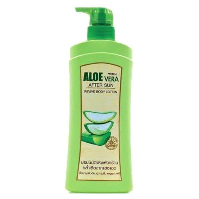 แท้ โลชั่น อโลเวร่า ว่านหางจระเข้ มิสทิน 400 มล. Aloe Vera After Sun Revive Body Lotion Mistine A-193 รูปที่ 3