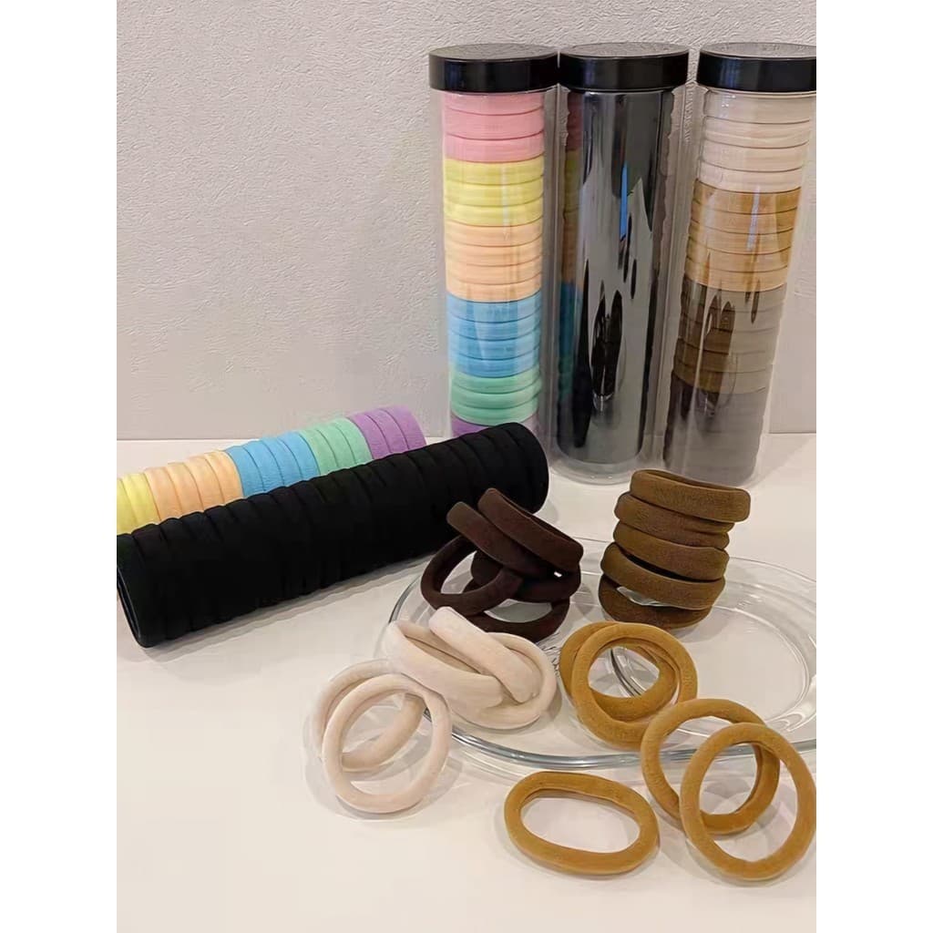 Cilset ยางมัดผมผ้ากำมะหยี่ ฟีลเกาหลี 20ชิ้นต่อ1กล่อง 9บาท ถูกมาก /TM-1 รูปที่ 8