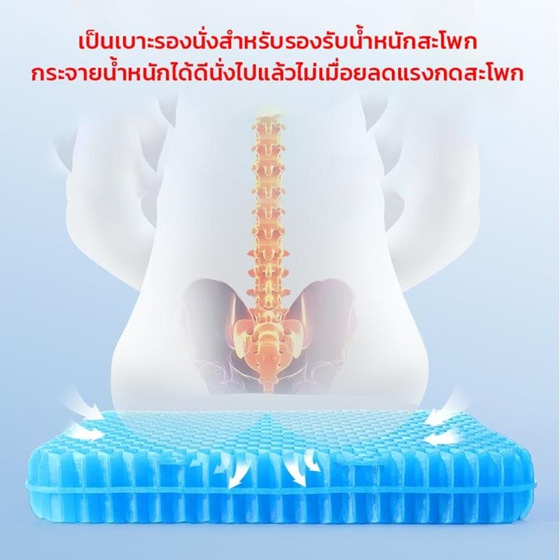 เด็กและผู้ใหญ่ ระบายอากาศได้ ความเย็นในฤดูร้อน เบาะเจลรองนั่ง เบาะเจลรังผึ้ง เบาะรองนั่งในรถยนต์ เบาะรองนั่งทํางาน รูปที่ 6