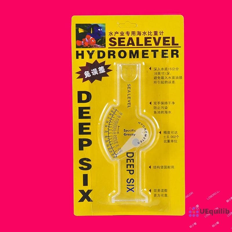 Uequilib ความแม่นยําสูงน้ําทะเล Hydrometer ปลาอัตโนมัติ Hydrometer โปร่งใสเครื่องวัดความเค็มใหม่ รูปที่ 3