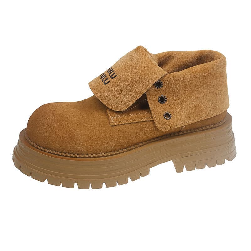 รองเท้าบูทมาร์ติน Boots Casual Round Toe กันลื่นซิป รูปที่ 2
