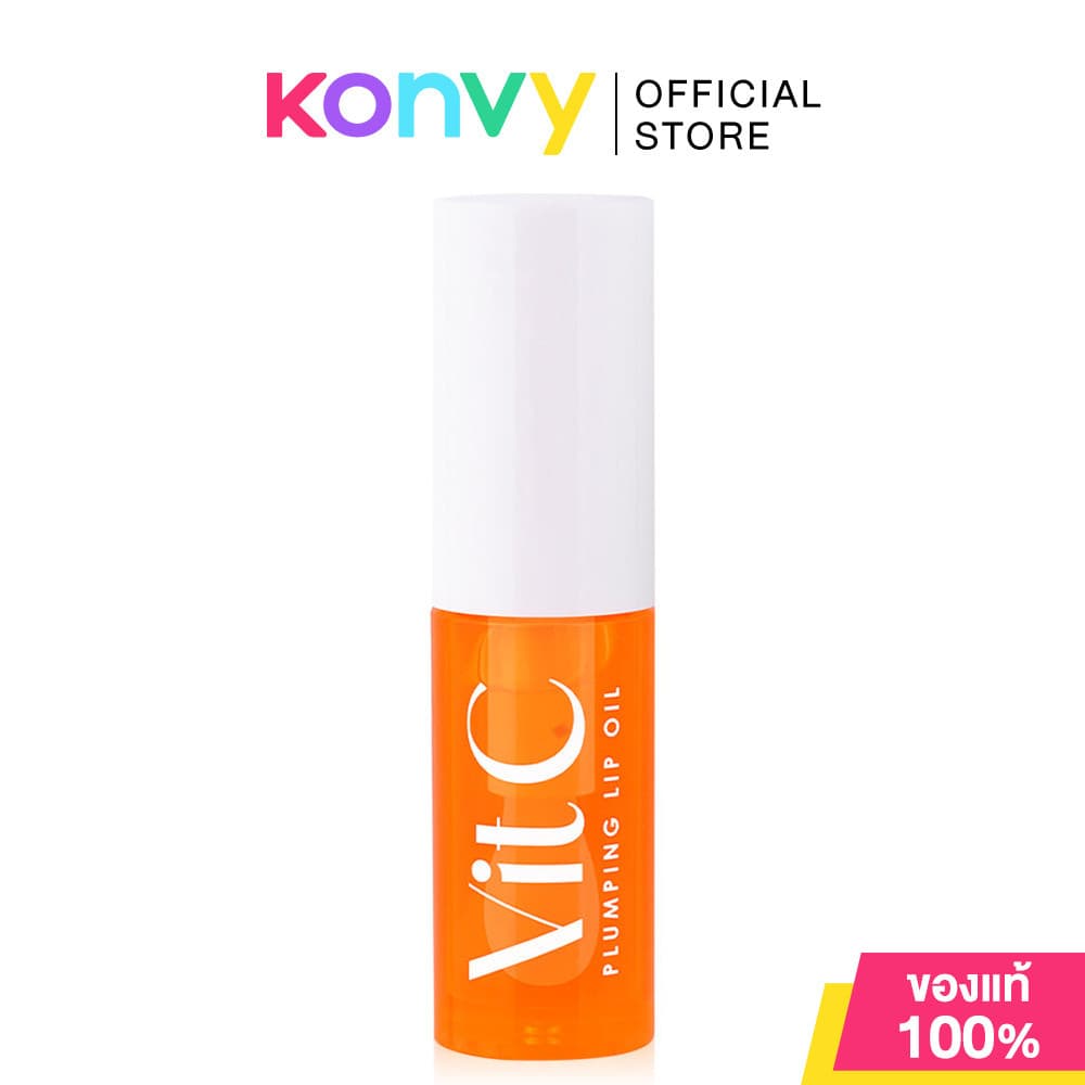 Cathy Doll Vit C Plumping Lip Oil 2.4g เคที่ ดอลล์ ลิปออยล์บำรุงริมฝีปาก รูปที่ 4