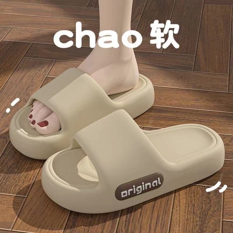 รองเท ้ าแตะผู ้ หญิงฤดูร ้ อนหนาSoledสวมใส ่ ด ้ านนอกรองเท ้ าแตะสีแดงขนาดใหญ ่ Anti-Slip Home Bath Muteคู ่ ขนาด x028 รูปที่ 2