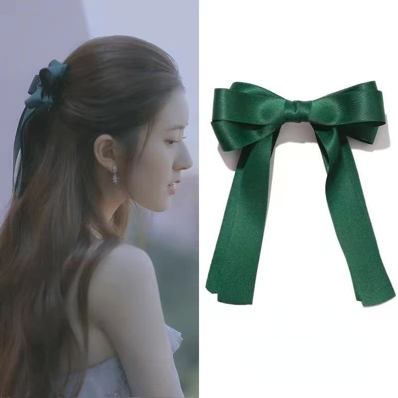 S1-C21 กิ๊บติดผมริบบิ้น โบว์ เครื่องประดับผมแฟชั่น รูปที่ 4