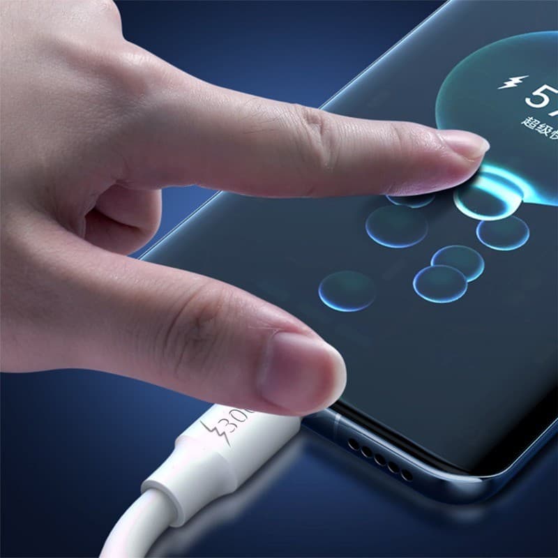 300w Super Fast Charging Type C Micro USB Cable สําหรับโทรศัพท์ Android High Power USB-C Charger Cord ทนทาน PVC รูปที่ 4