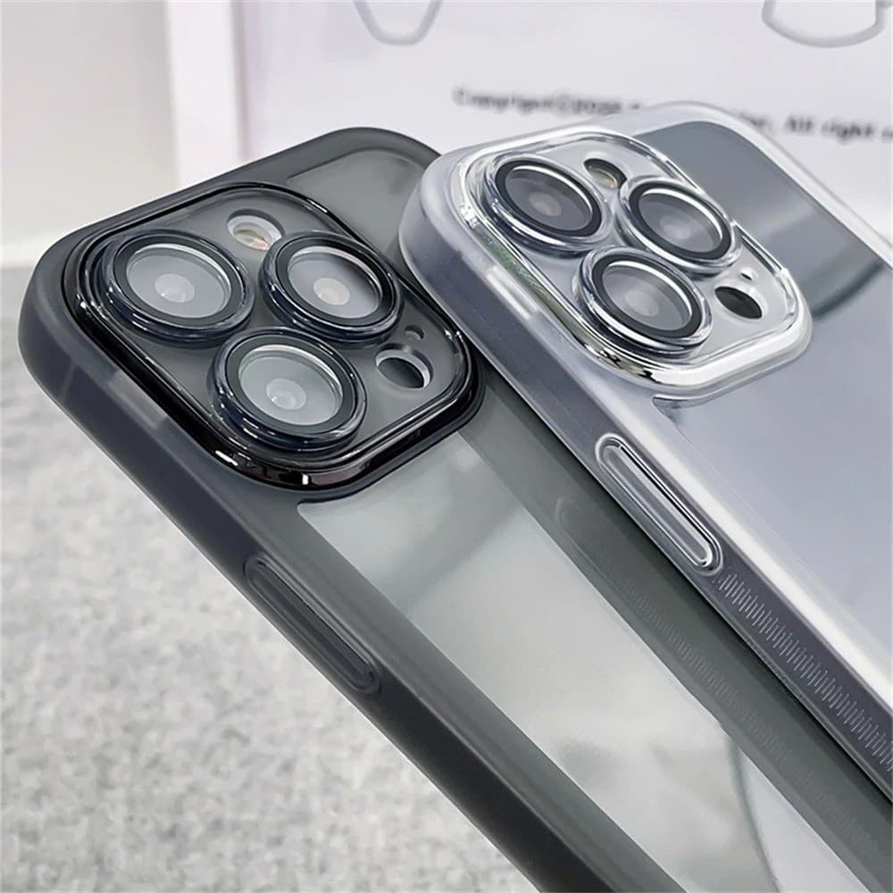 เคสโทรศัพท์ใสสีเหมาะสําหรับiphone 16 15 14 12 13 11 Pro Max 7 8 Plus X XS Max XR รูปที่ 6