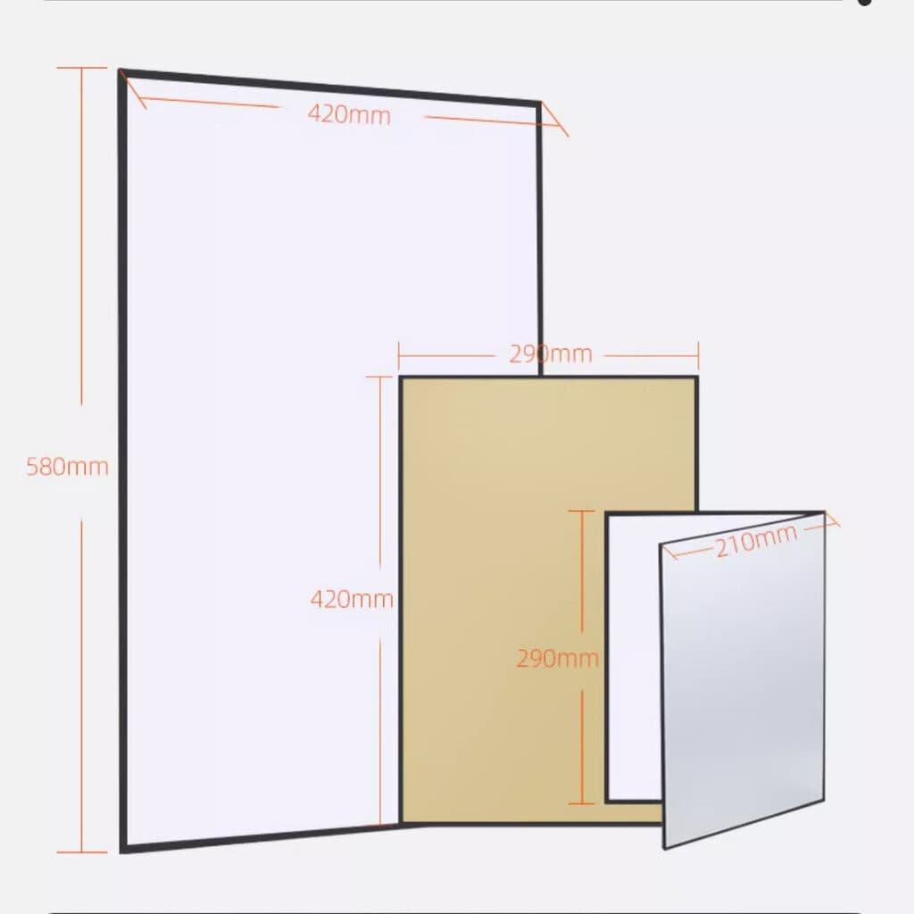 แผ่นรีเฟร็ก Reflector 3in1 ขนาด A3 A4 แผ่นสะท้อนแสงถ่ายภาพสินค้า เพิ่มแสง ลบเงา รูปที่ 6