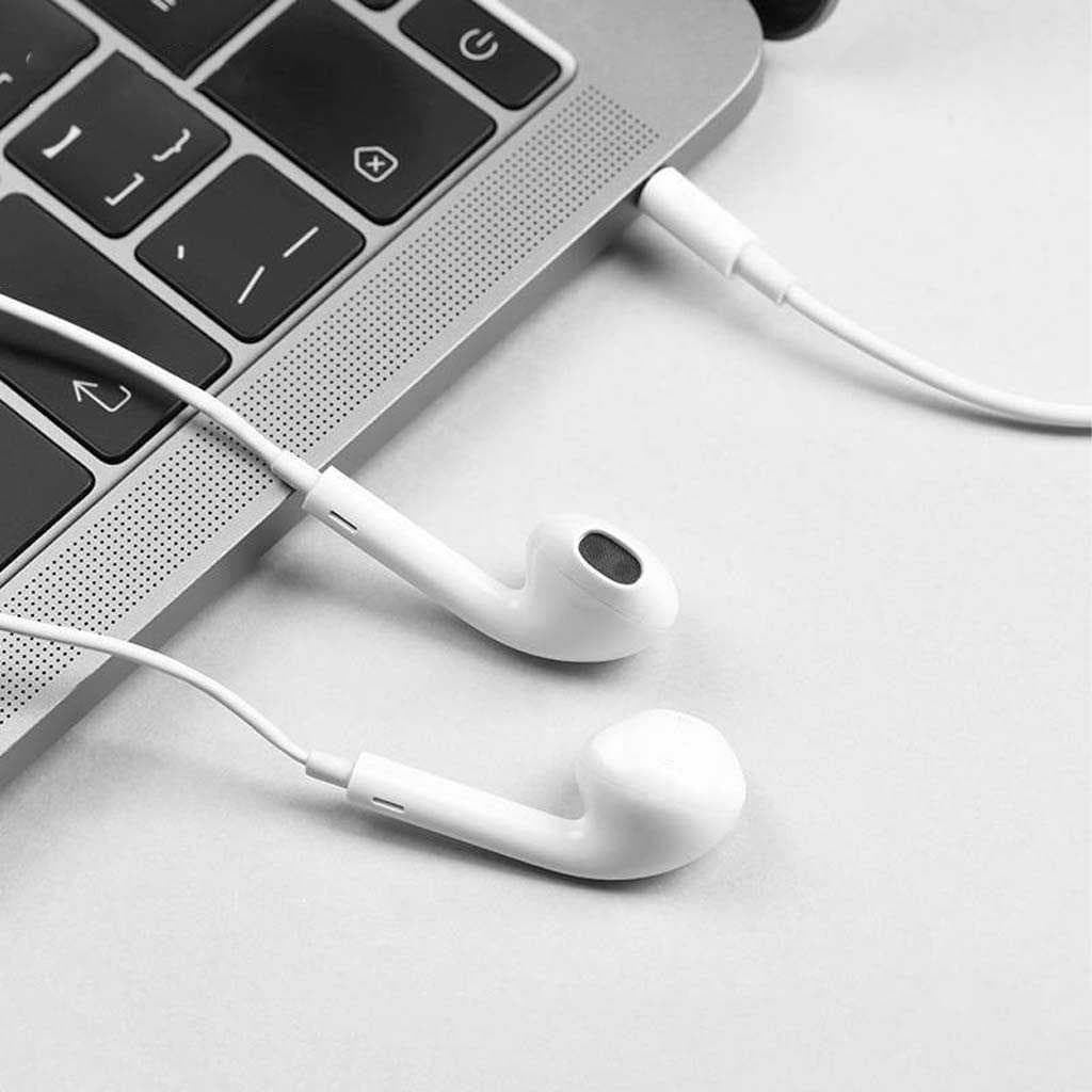 HOCO M100 Plus หูฟังมีสาย 3.5mm / Type-C / iOS ไมโครโฟนในตัว คุยสายได้ มี 3สี หูฟังเอียร์บัด hc3 รูปที่ 6