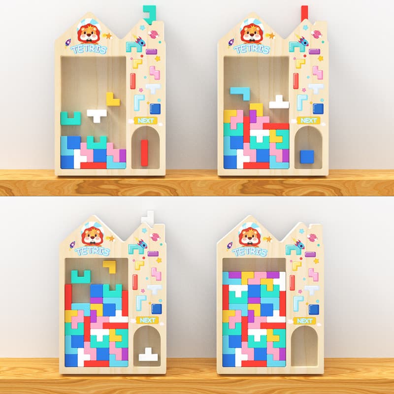 COD บล็อกของเล่น ของเล่น Tetris การซ้อนสามมิติ ของเล่นเสริมพัฒนาการเด็ก รูปที่ 4