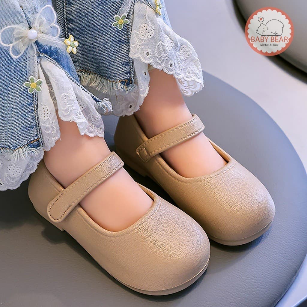 รองเท้าหนังPU รองเท้าแมรี่แจนเด็ก แบบสวม สไตล์เจ้าหญิง น่ารักสุดๆ สำหรับอายุ2-6ปี รูปที่ 5