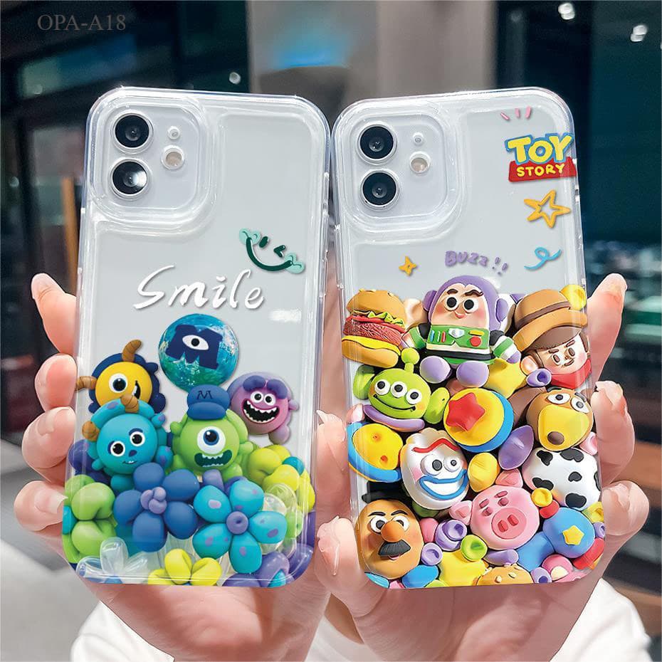 โปร่งใส เคส For OPPO A38 A18 A17 A17K A16 A16K A16S A16E A15 A15S A9 A5 A7 A5S A12 A3S A1K เคสออปโป้ Silicone เคสนิ่ม TK รูปที่ 1