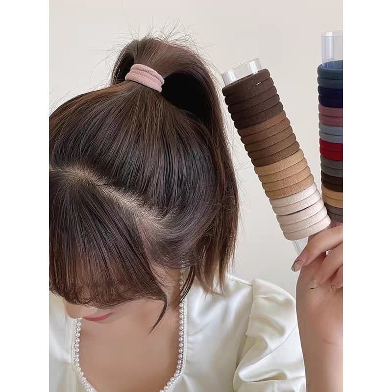 Cilset ยางมัดผมผ้ากำมะหยี่ ฟีลเกาหลี 20ชิ้นต่อ1กล่อง 9บาท ถูกมาก /TM-1 รูปที่ 9