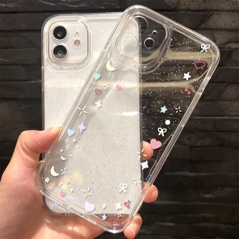 สีใสกากเพชร สำหรับรุ่นไอโฟน for 16 7 8plus x xr xsmax 11 14 12 13 15Pro max 16Pro ทนทานระดับสูง รูปแบบแหวน รูปที่ 8