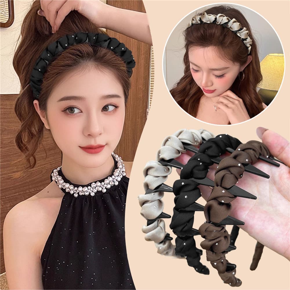 ที่คาดผมสไตล์หรูสำหรับ 여성 กันลื่นได้ดี มีการออกแบบให้สวยงาม รูปที่ 1