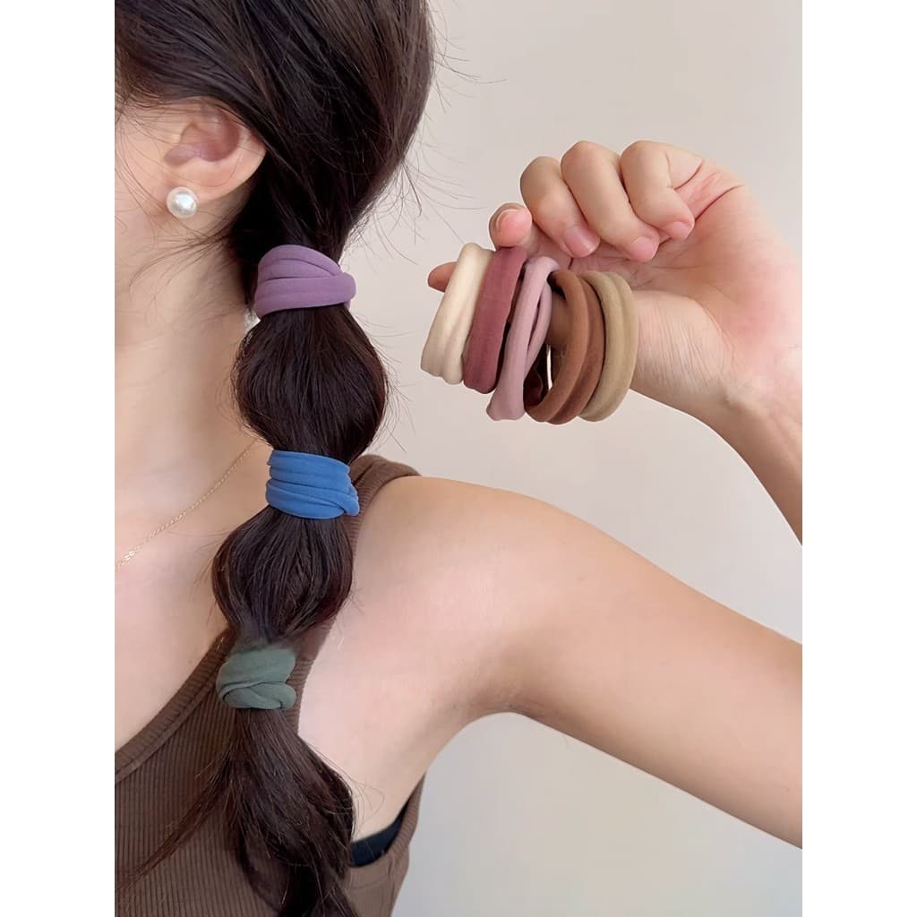 Cilset ยางมัดผมผ้ากำมะหยี่ ฟีลเกาหลี 20ชิ้นต่อ1กล่อง 9บาท ถูกมาก /TM-1 รูปที่ 7
