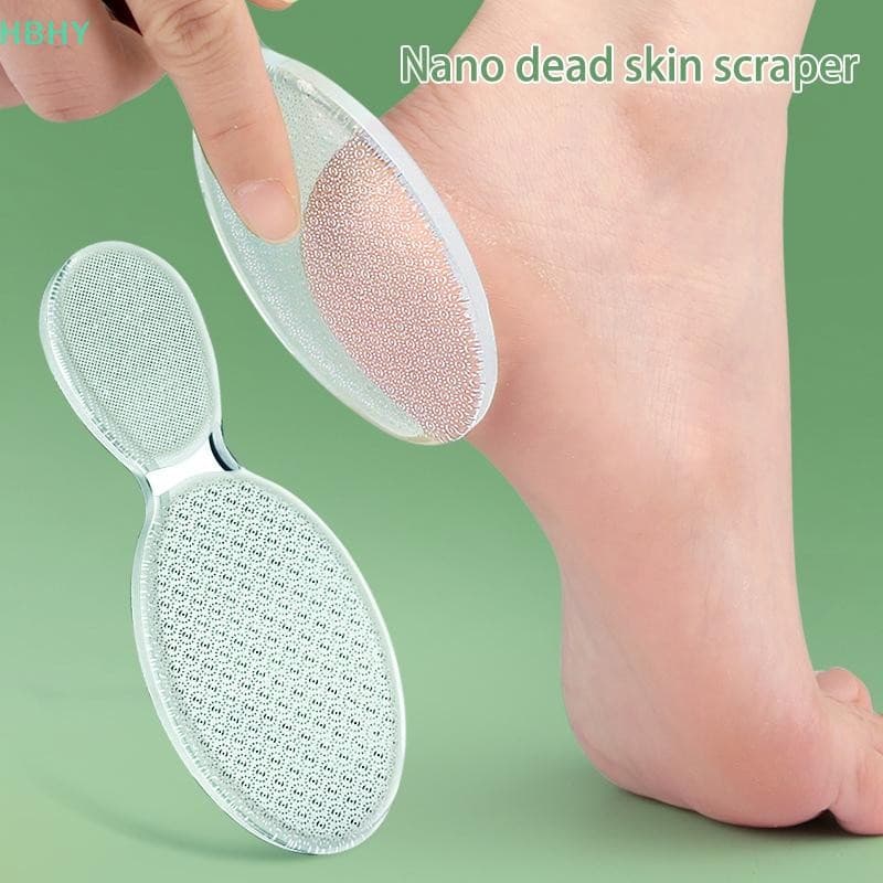 HB แก้วเท้าแฟ้มแคลลัส Remover ฟุต Dead Skin Scrubber บ้าน Pedicure Foot Care เครื่องมือสําหรับ Soften Smooth Feet HY รูปที่ 1