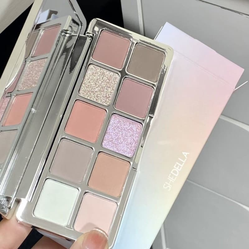 Shedella Matte Brightening Eyeshadow Palette กันน้ําและป้องกันเหงื่อ รูปที่ 5