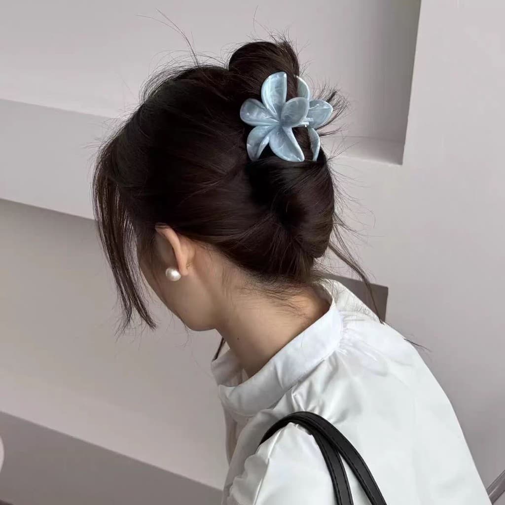 2025 Mint Frangipani คลิปฉลามดอกไม้ระดับไฮเอนด์ รูปที่ 3