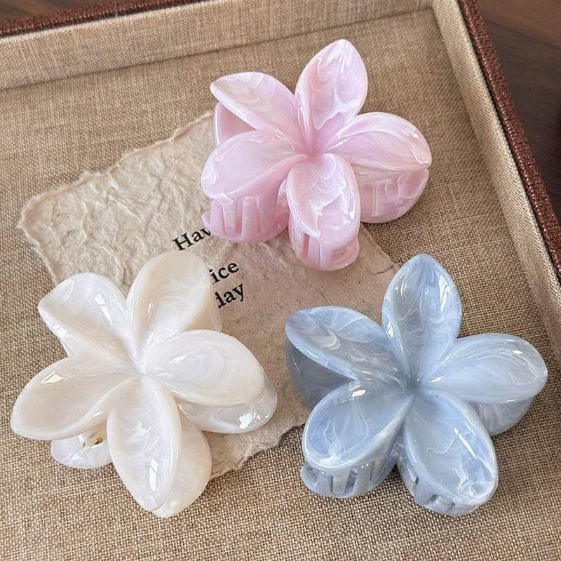 2025 Mint Frangipani คลิปฉลามดอกไม้ระดับไฮเอนด์ รูปที่ 1