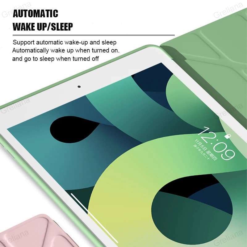For ipad 9.7 Case Leather Silicone Soft Back For ipad 6th Generation Case Smart Cover For ipad 10.2 10.5 รูปที่ 3