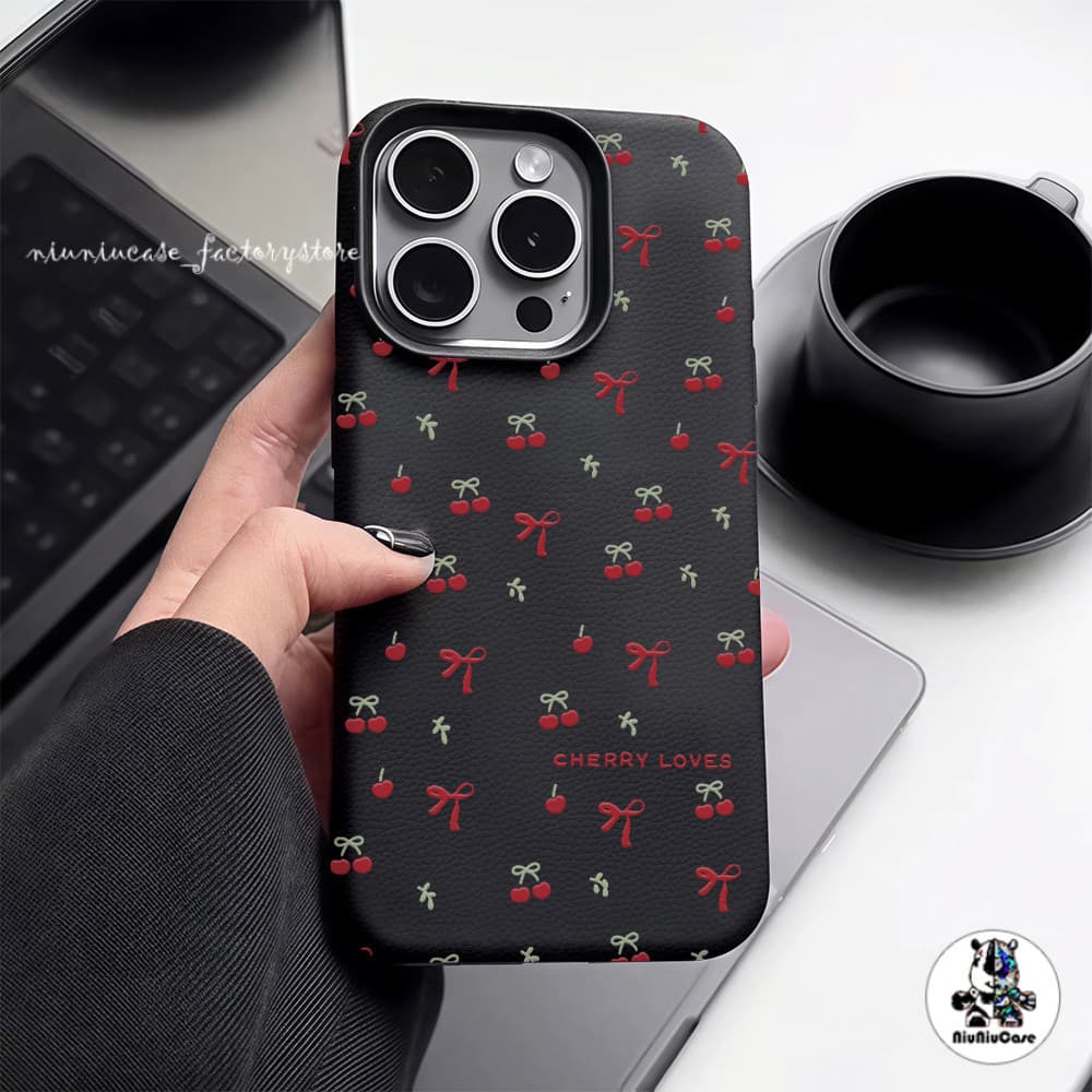 เคส For iPhone 13 เคสหนังเนื้อนิ่มสีแคนดี้ ดอกไม้น่ารัก For iPhone 15 16 13 14 12 11 Pro Max XS XR 7 8 Plus เคสหนัง Case รูปที่ 3