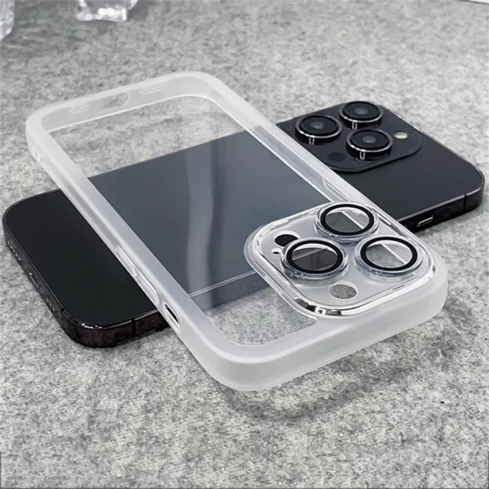 เคสโทรศัพท์ใสสีเหมาะสําหรับiphone 16 15 14 12 13 11 Pro Max 7 8 Plus X XS Max XR รูปที่ 2