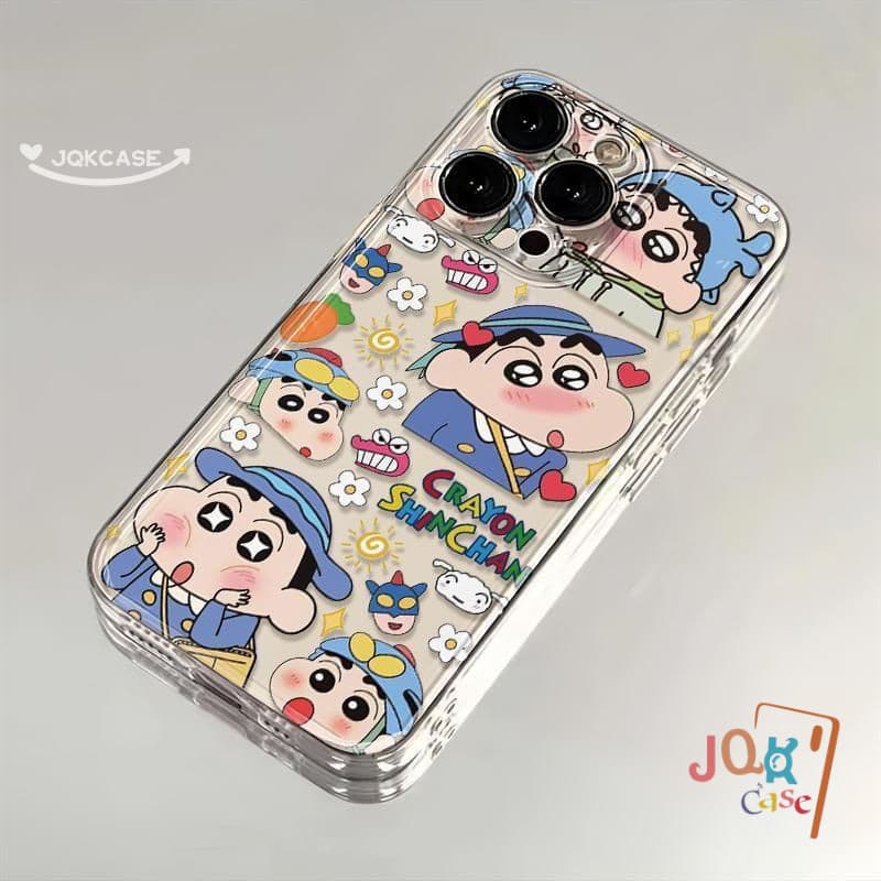 น่ารัก เคส ชินจัง สำหรับ Samsung A55 A51 A05 A05S A03 A13 A12 A11 A15 A03s A30 A52 A06 A50 A32 A35 A14 A02s A20 A10s TPU รูปที่ 2