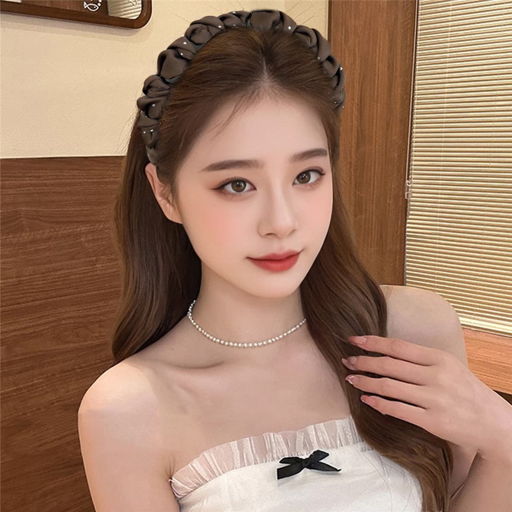 ที่คาดผมสไตล์หรูสำหรับ 여성 กันลื่นได้ดี มีการออกแบบให้สวยงาม รูปที่ 6