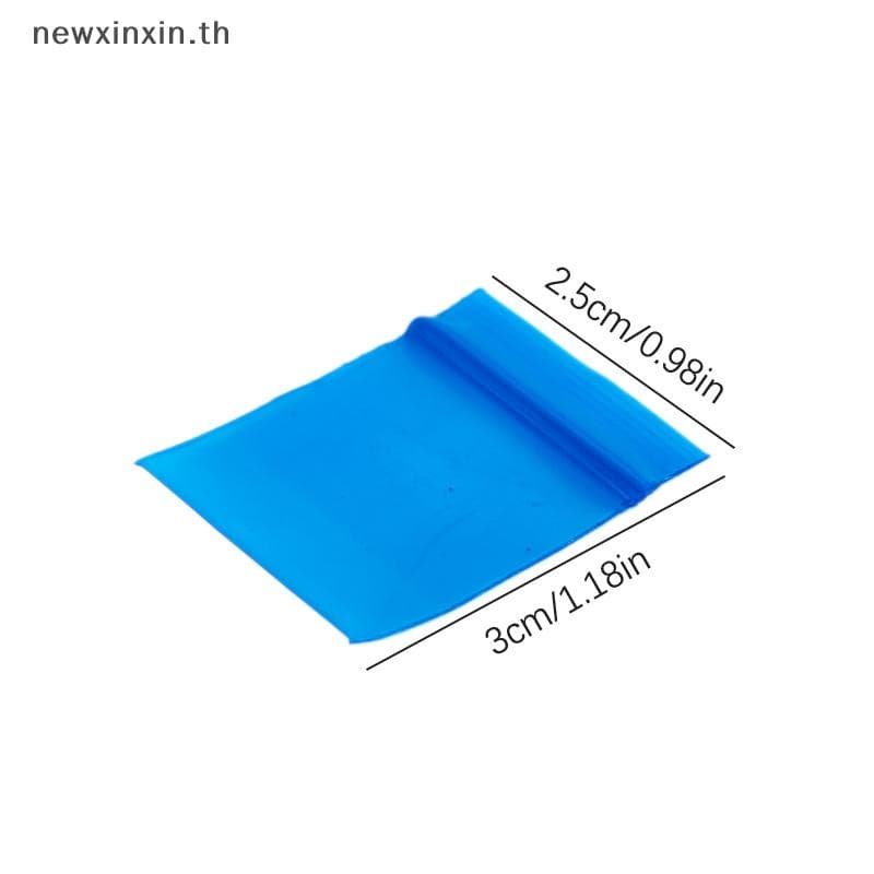 ^N^ 100 ชิ้นถุงบรรจุภัณฑ์พลาสติก Ziplock บรรจุภัณฑ์ยากระเป๋าใหม่ Mini Zip Lock กระเป๋าซิปกระเป๋า Ziplock {T} รูปที่ 5