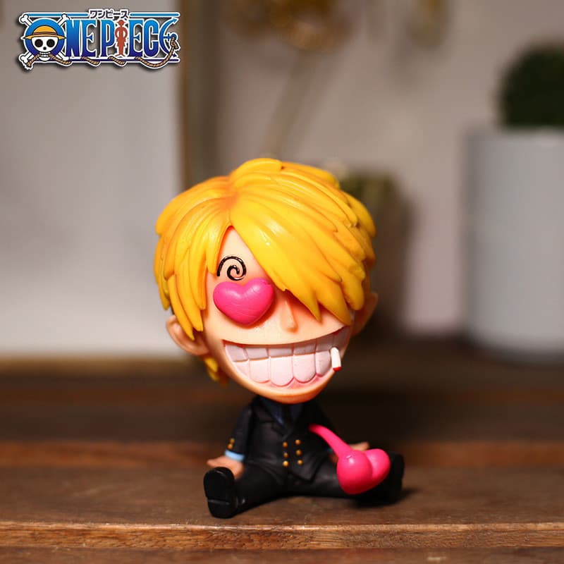Luffy โมเดลฟิกเกอร์ อะนิเมะตุ๊กตา One Piece Zoro Sanji ลูฟี่ ขนาดเล็ก 8-10 ซม. ตัวเลขของเล่น ของเล่นสําหรับเด็ก รูปที่ 8
