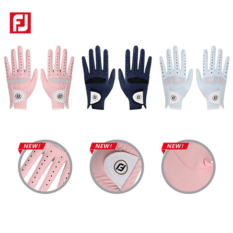 ถุงมือกอล์ฟ Footjoy ถุงมือกอล์ฟผู้หญิง 1คู่ มือซ้าย + มือขวา FJ women's WeatherSof Golf Glove 1 Pair ถุงมือกีฬา รูปที่ 2