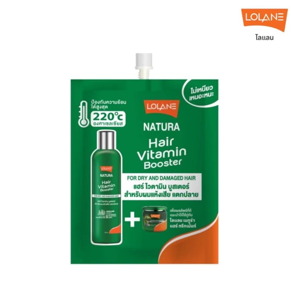 โลแลน เนทูร่า แฮร์ไวตามิน บูสเตอร์ บำรุงผม แห้งเสีย แตกปลาย Lolane Natura Hair Vitamin Booster 20ml. รูปที่ 3