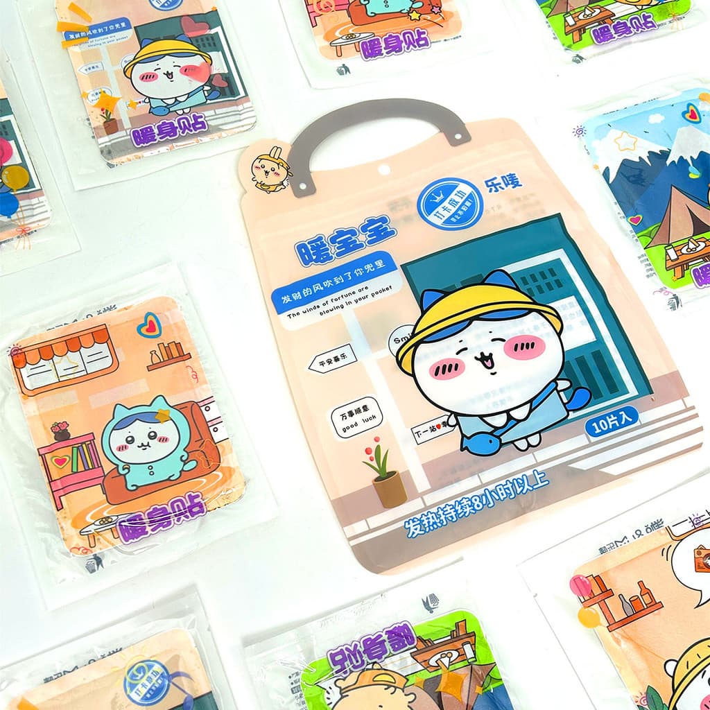 สินค้า จากไทย แผ่นแปะร้อน แผ่นร้อนช่วยบรรเทาปวด ลดปวดประจำเดือน ลายการ์ตูนน่ารัก คละลาย รูปที่ 8