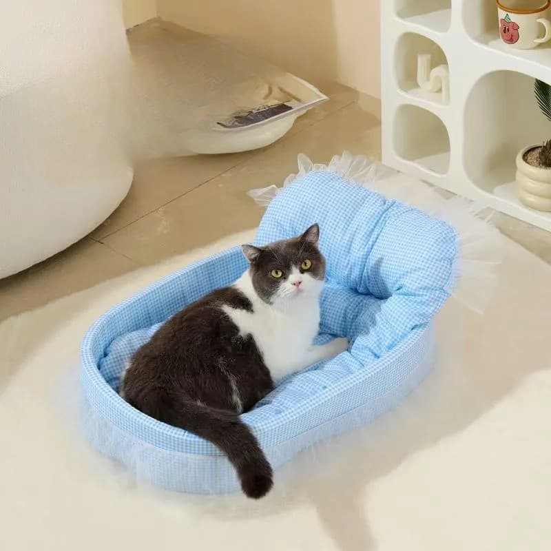 ที่นอนสัตว์เลี้ยง60x40 cm สุนัข เบาะแมว บ้านแมว ที่นอนแมว Cat House Bed ที่นอนสุนัข นุ่มและสบาย รูปที่ 6
