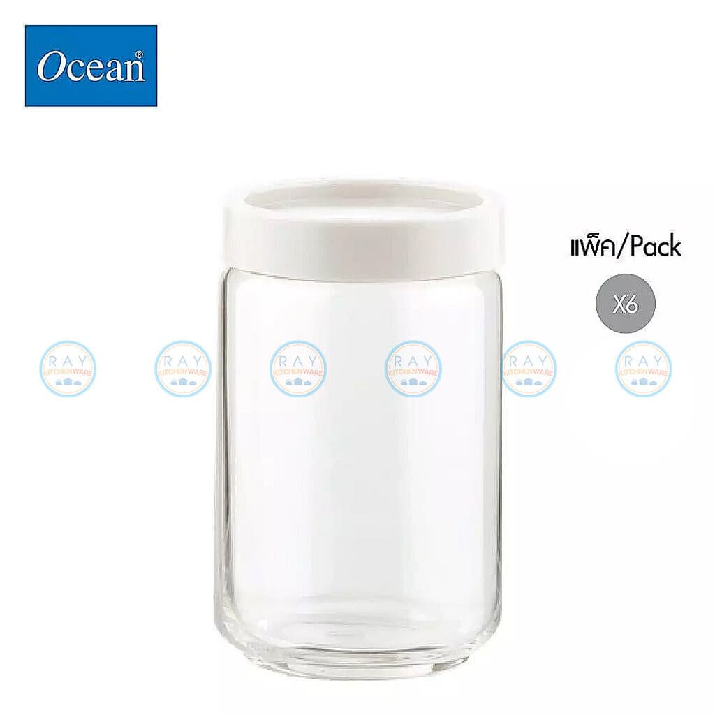 Ocean โหลแก้ว 750มล ฝาพลาสติก Stax Jar 5B02526 โอเชียน โหลแก้วใส โหลฝาปิด โหลฝาพลาสติก รูปที่ 5