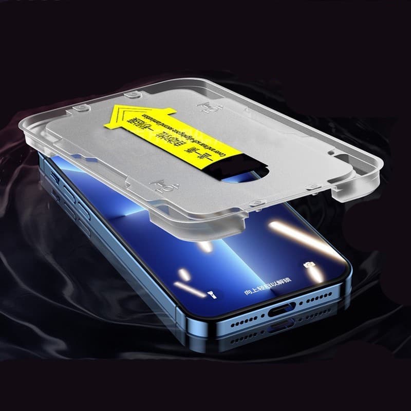 HD ฟิล์มกระจกเต็มจอ for IPhone 11 13 15 13 16 Pro Max 14 12 Mini XR XS X 8 7 Plus 6s SE 14promax 15promax ฟิล์มกันรอย รูปที่ 3