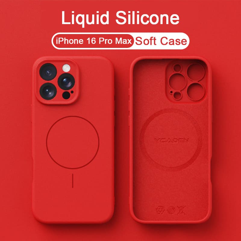 ซิลิโคนเหลวคาร์บอนสีเทา matte soft เคสโทรศัพท์สําหรับ iPhone 11 12 13 14 15 16 Pro Max 14 15 16 Plus X Xs XR Xs Max แม่เหล็กกันกระแทก รูปที่ 3