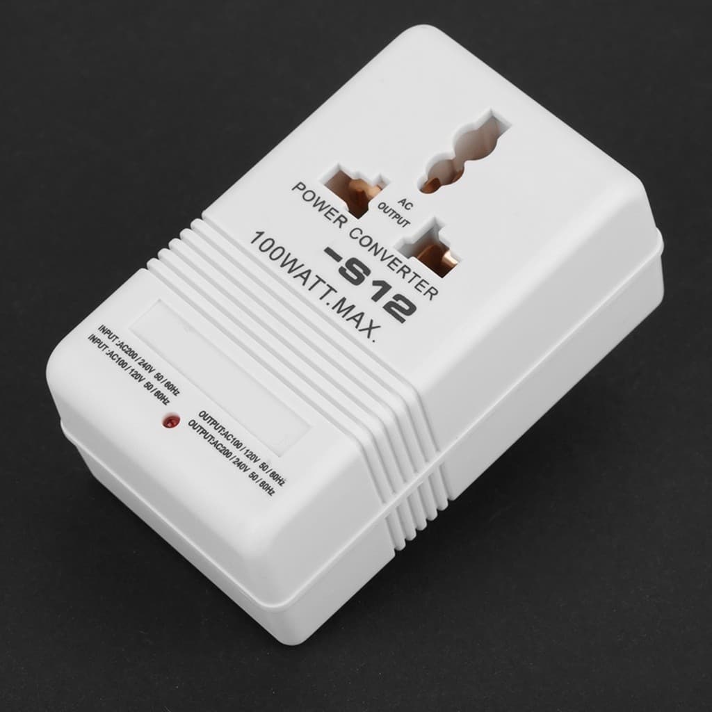 ตัวแปลงไฟ ตัวแปลงแรงดันไฟฟ้า 100W 110V / 120V To 220V / 240V Step-Up & Down หม้อแปลงแรงดันไฟฟ้า รูปที่ 3