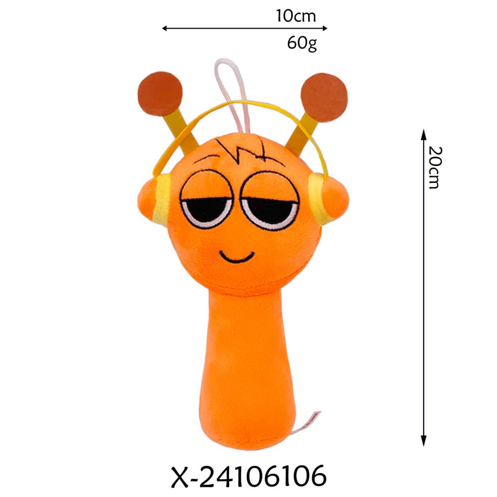 Sprunki Plush Toy Sprunki Incredibox เกมสีเทา Venda Oren ตุ๊กตาตุ๊กตากระเป๋าจี้ รูปที่ 3