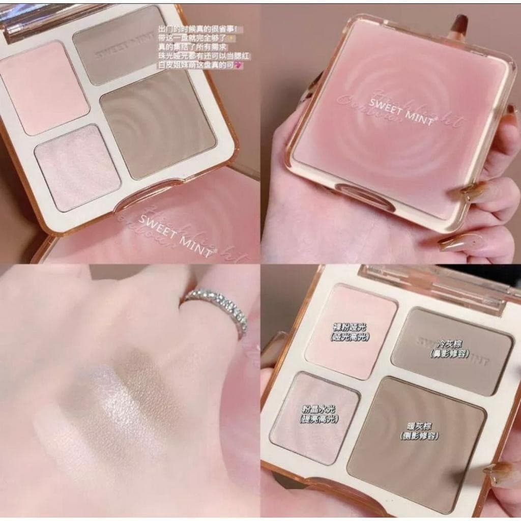 M320 Sweet Mint พาเลทคอนทัวร์ ไฮไลท์จมูก เนื้อฝุ่น ติดทนนาน รูปที่ 1