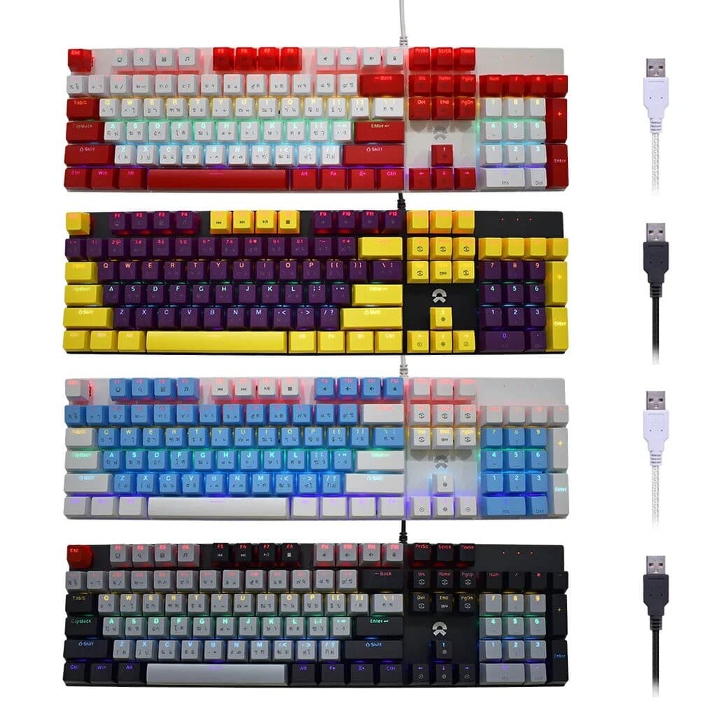 OKER K458 MIXED BACKLIT GAMING KEYBORAD คีย์บอร์ดเกมมิ่ง รูปที่ 2