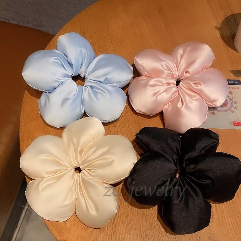 2025 แหวนผ้าฝ้ายดอกไม้ซาตินที่เต็มไปด้วยผ้าฝ้าย รูปที่ 2
