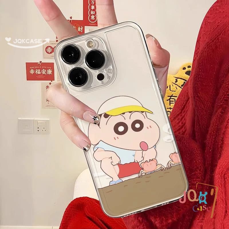 น่ารัก เคส ชินจัง สำหรับ Samsung A55 A51 A05 A05S A03 A13 A12 A11 A15 A03s A30 A52 A06 A50 A32 A35 A14 A02s A20 A10s TPU รูปที่ 7