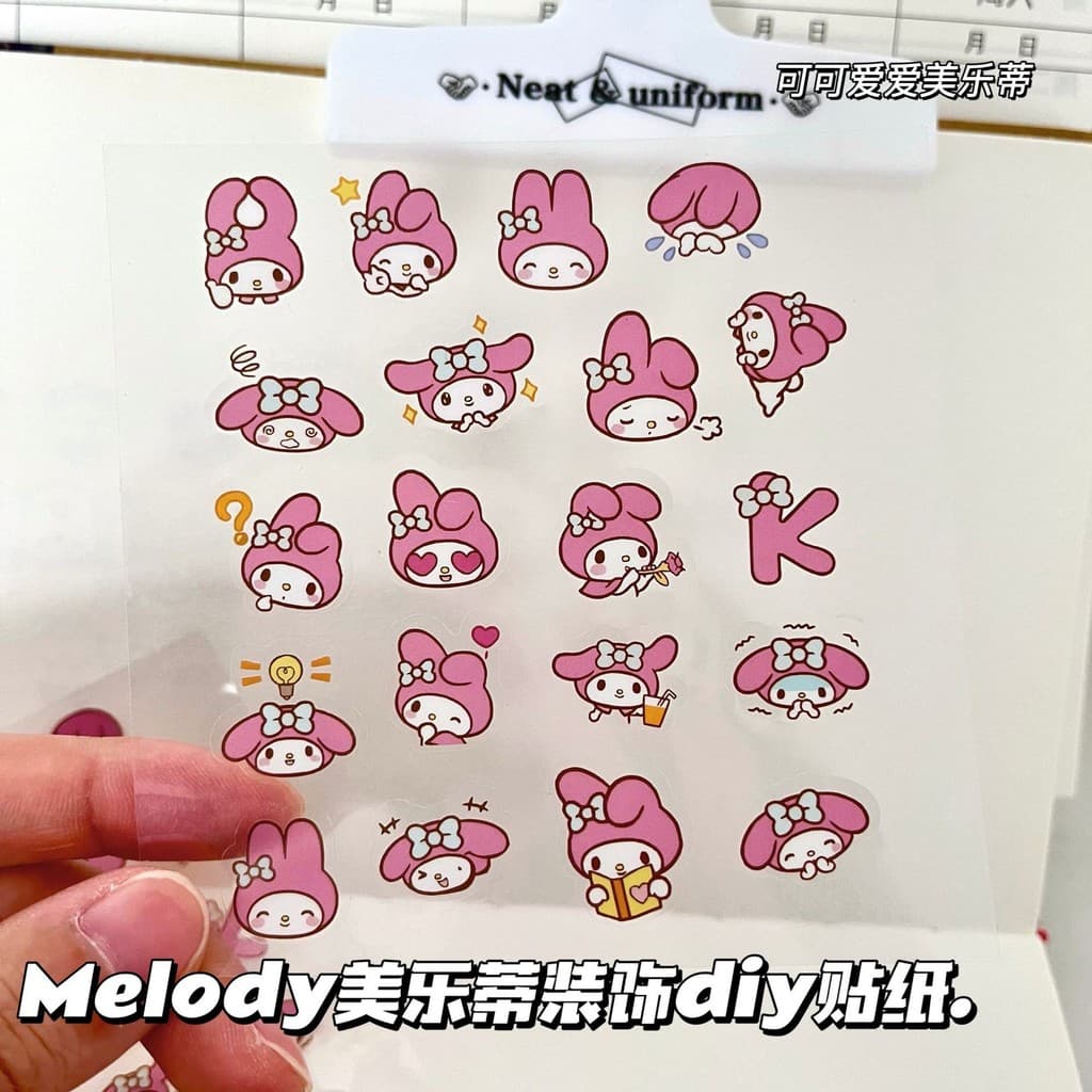 สติ๊กเกอร์โปร่งใสหลายประเภท ดินสอดินสอเล็ก ๆ น้อย ๆ ชุดใหญ่ DIY สติ๊กเกอร์ตกแต่งที่มีมูลค่าสูงนักเรียนปากกาใสกันน้ําสติ๊กเกอร์ผีเสื้อ รูปที่ 9
