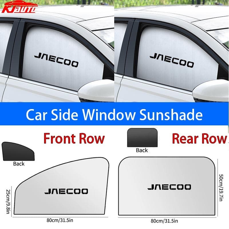 Jaecoo รถหน้าต่างด้านข้าง Sun Shade แม่เหล็ก UV Protection ผ้าม่าน Sun Shield ฝาครอบสองด้านกระจกรถยนต์บังแดดสําหรับ Chery Jaecoo J6 J7 J8 PHEV รูปที่ 1